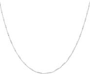 Bearfruit Jewelry Sterling Silver 18k Gold Plated Juliana Necklace Dainty Sparkle Layering