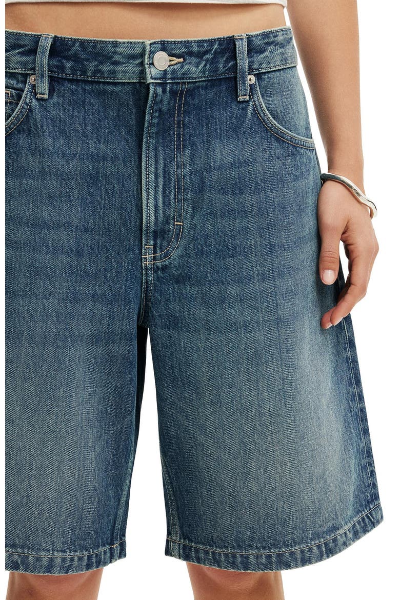 Men's Baggy Denim Short, Alternate, color, Affection Blue