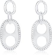 SUZY LEVIAN Double Circle Drop Earrings