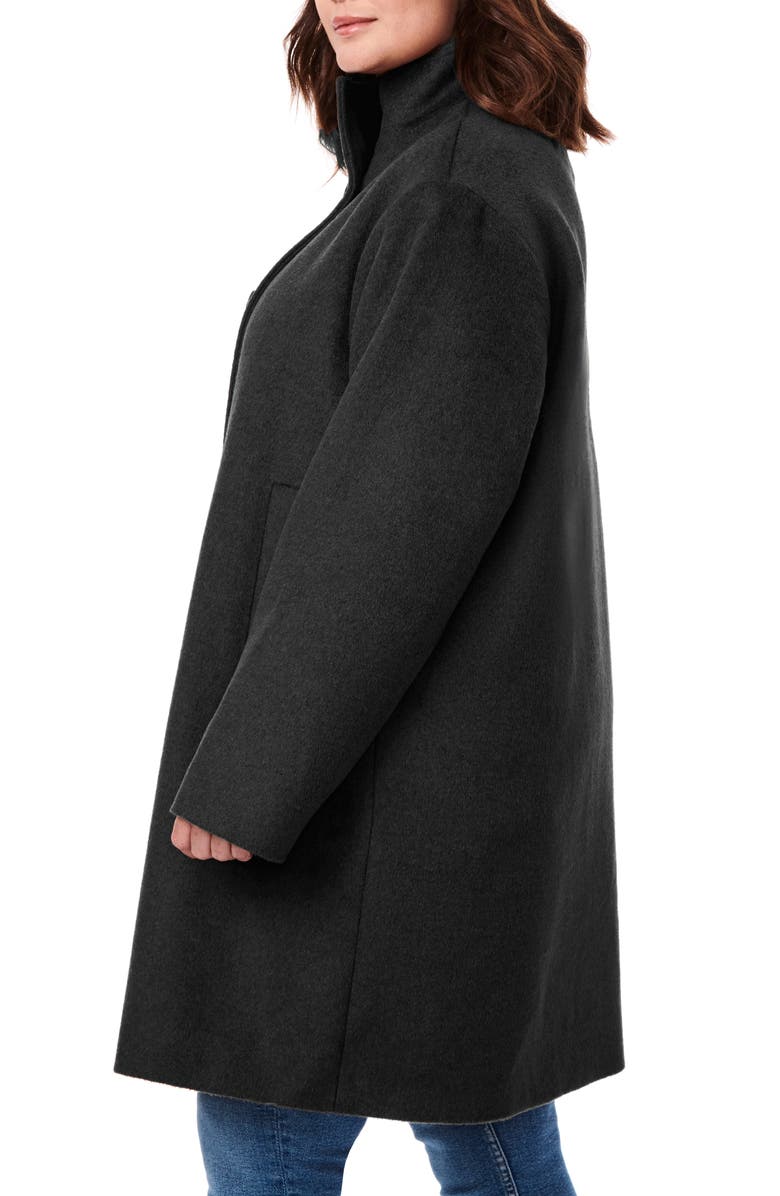 Bernardo Melton Wool Blend Coat, Alternate, color, 