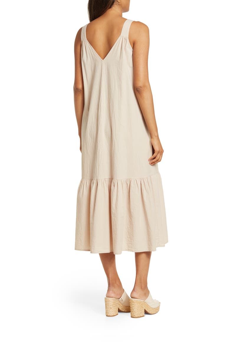 Meadow Flounce Hem Dress, Alternate, color, CLAY