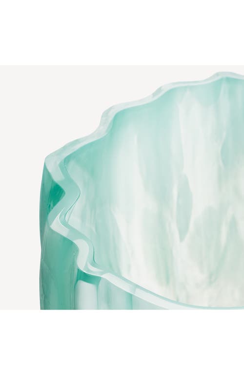 Kosta Boda Crackle Vase, Tall In Jade Green