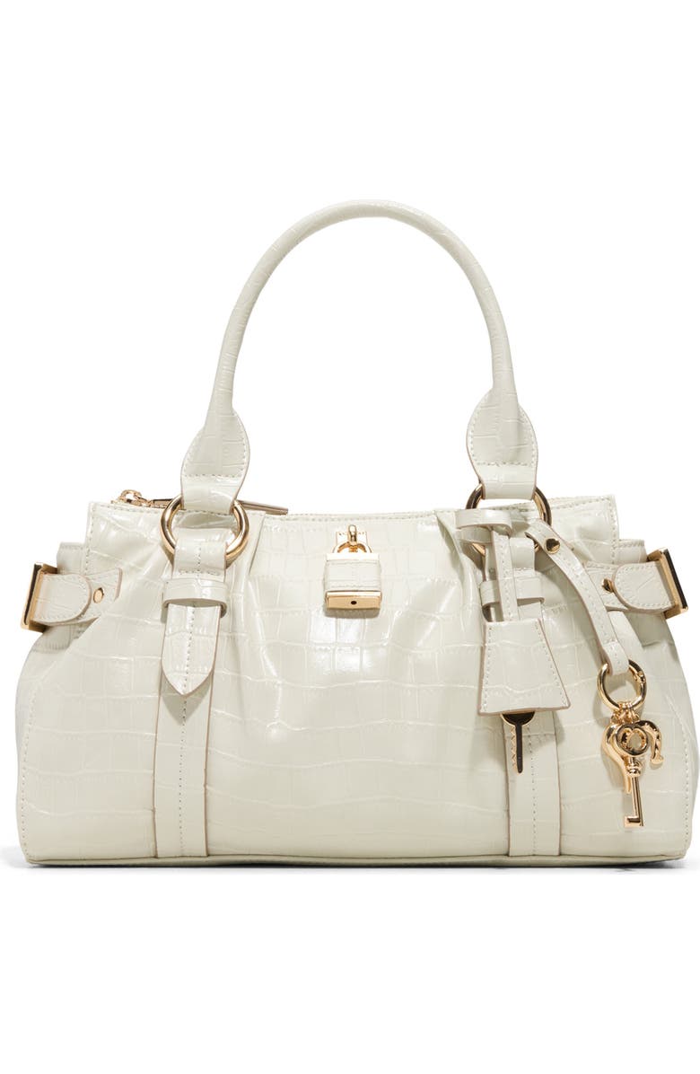 ALDO Alosaa Faux Leather Satchel, Main, color, White