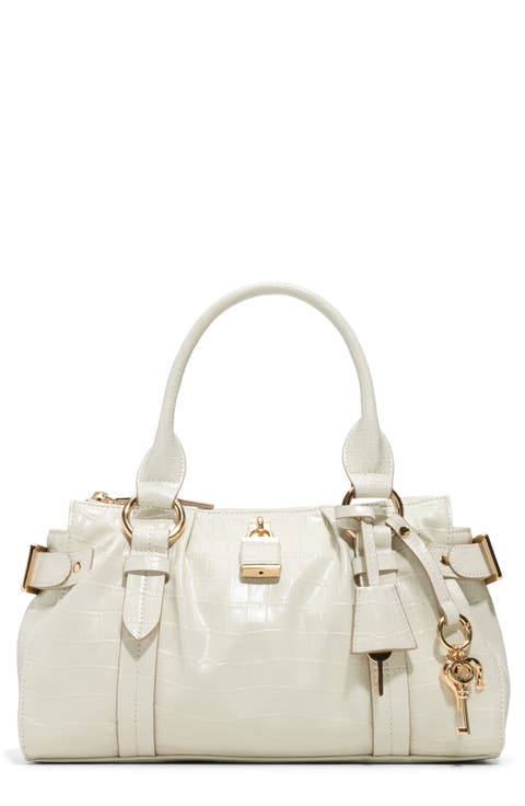 Alosaa Faux Leather Satchel