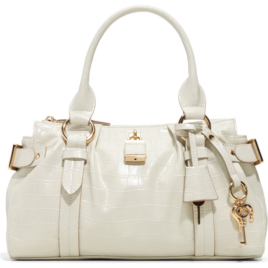 Aldo Alosaa Faux Leather Satchel In White