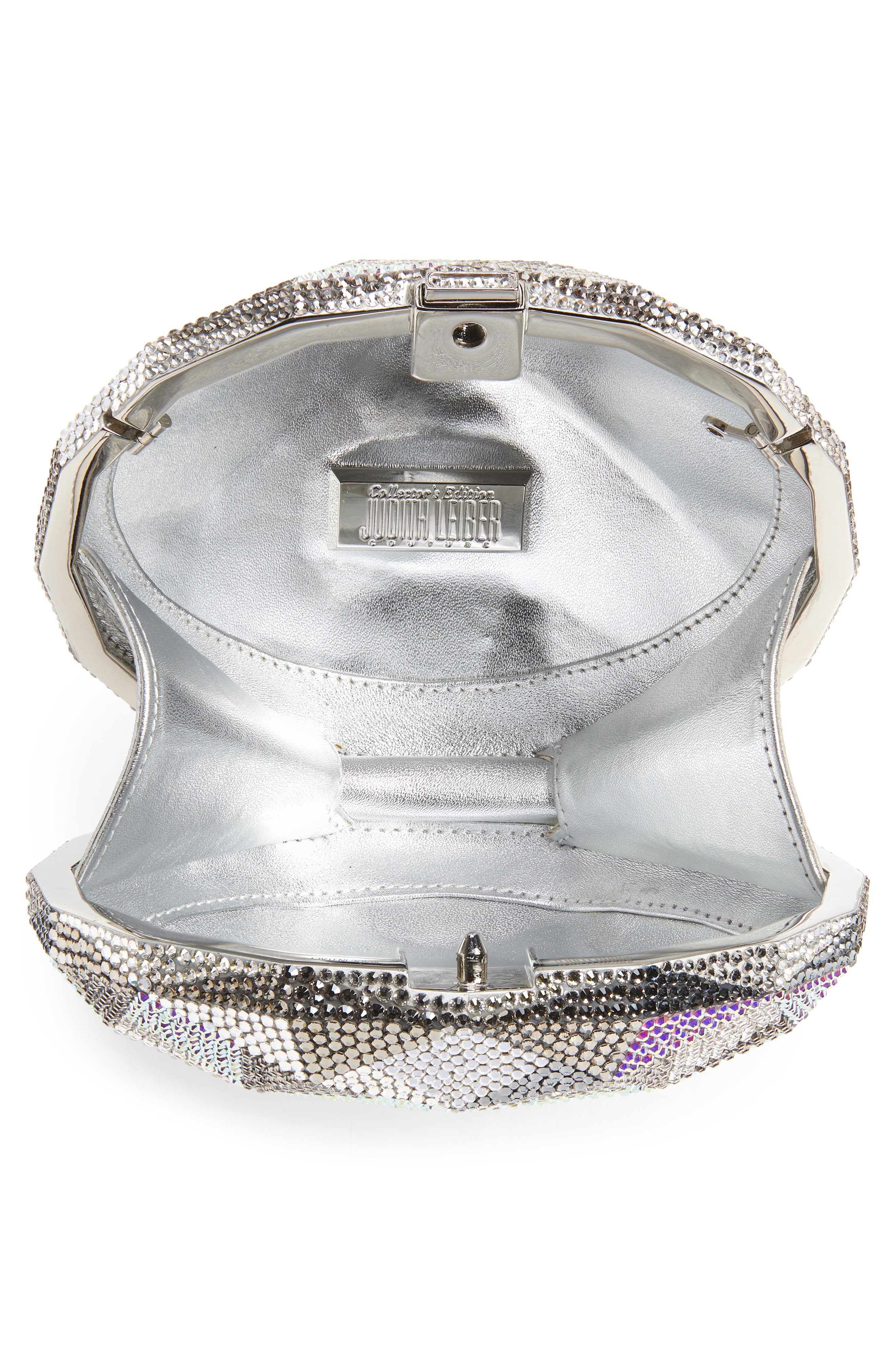 JUDITH LEIBER COUTURE Diamond Flawless Crystal Clutch, Alternate, color, 