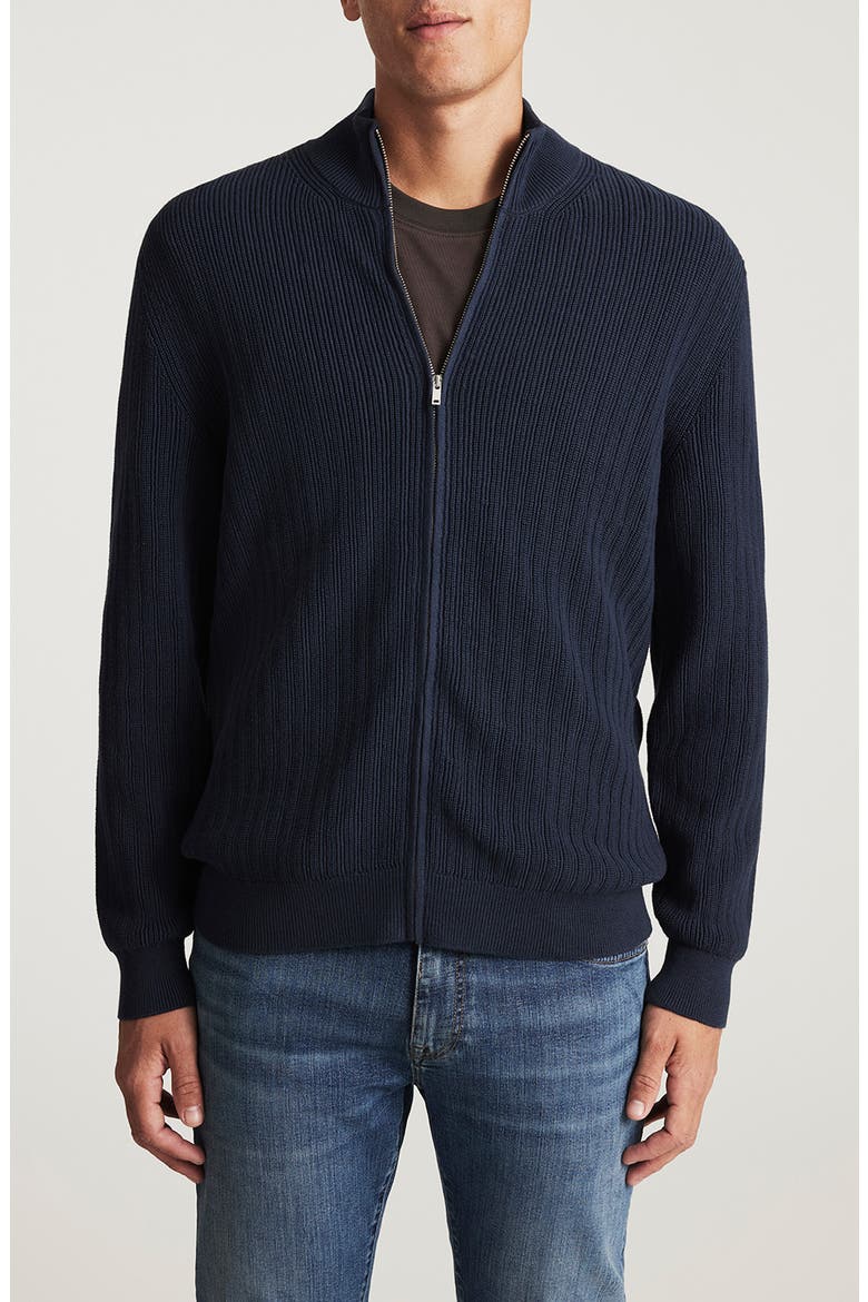 Zip Cardigan Sweater, Main, color, TOTAL ECLIPSE