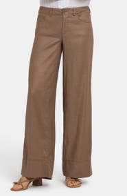 NYDJ Linen Blend Wide Leg Pants