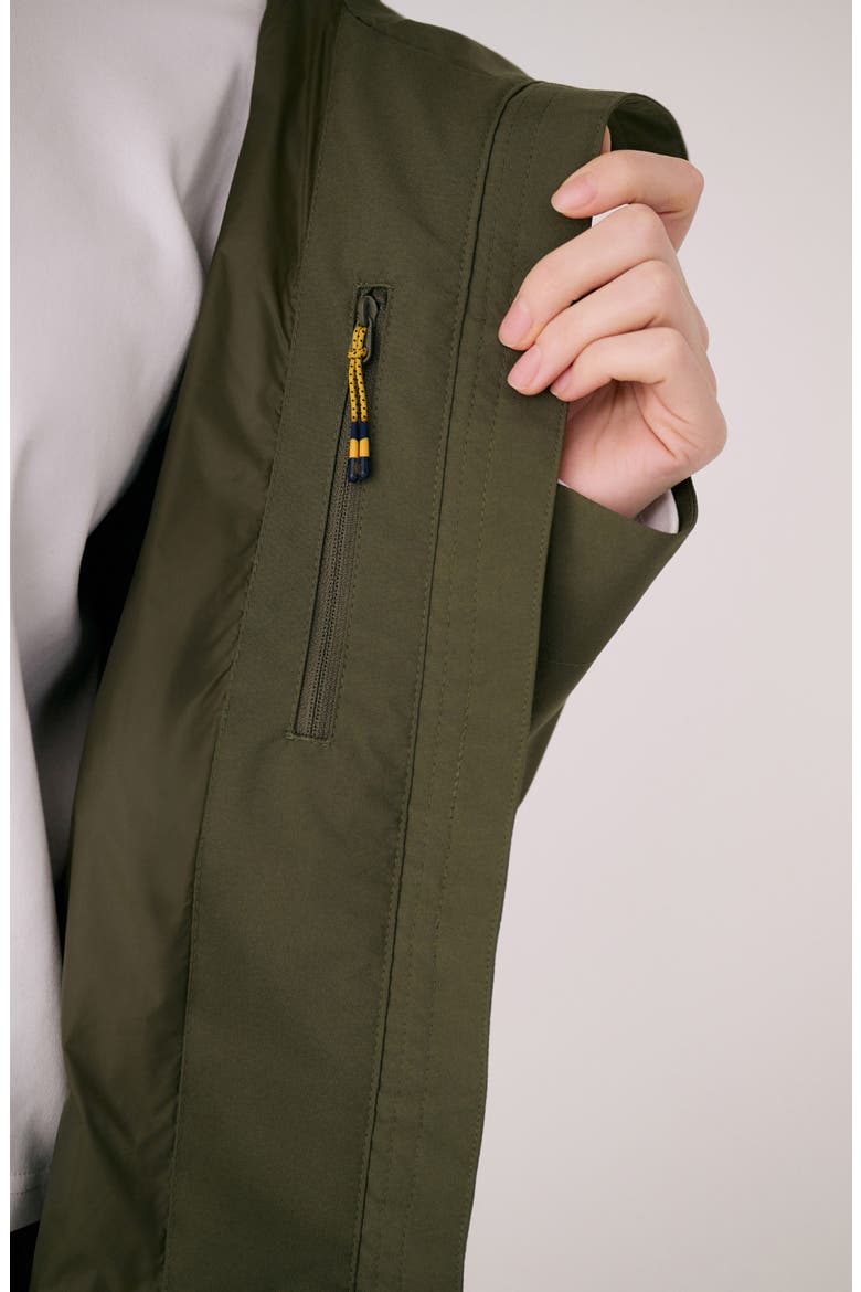Lachine Oversize Rain Coat, Alternate, color, MOSS