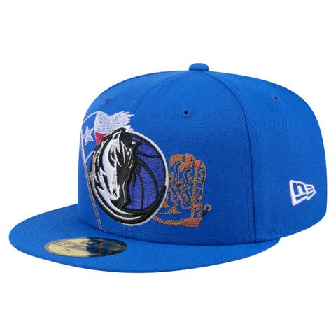 Men's New Era Blue Dallas Mavericks State Stitch 59FIFTY Fitted Hat