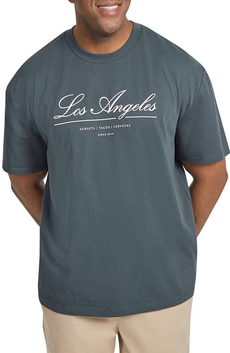 Johnny Bigg Los Angeles Relaxed Fit Organic Cotton Graphic T-Shirt, Main, color,