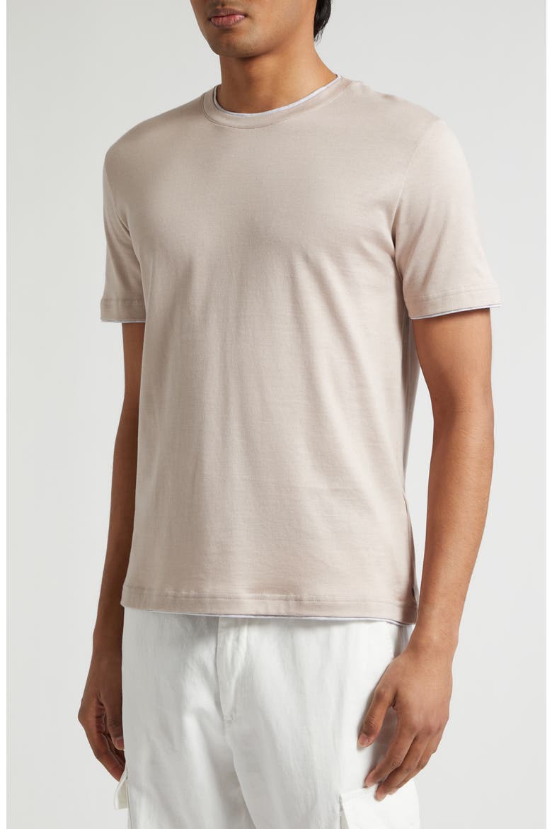 Crewneck T-Shirt, Alternate, color, 26-13 DUST PINK/ LIGHT GREY