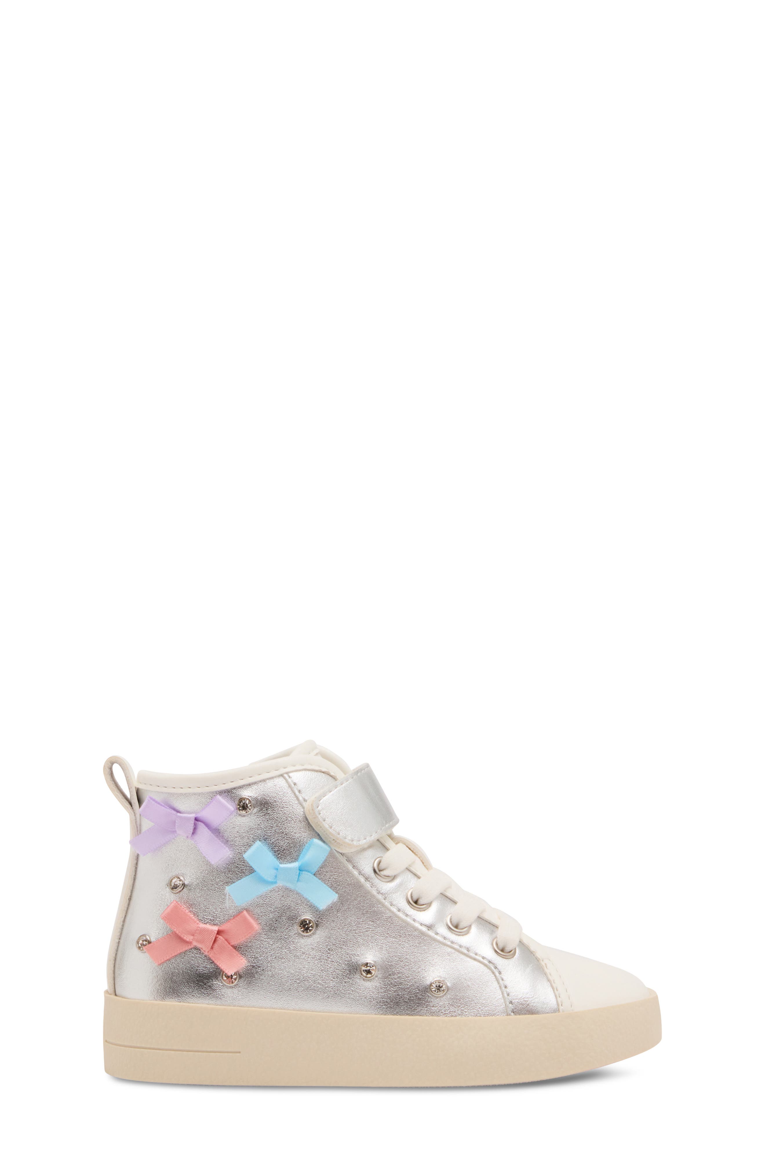 Kids' Tnestle High Top Sneaker, Alternate, color, SILVER MULTI