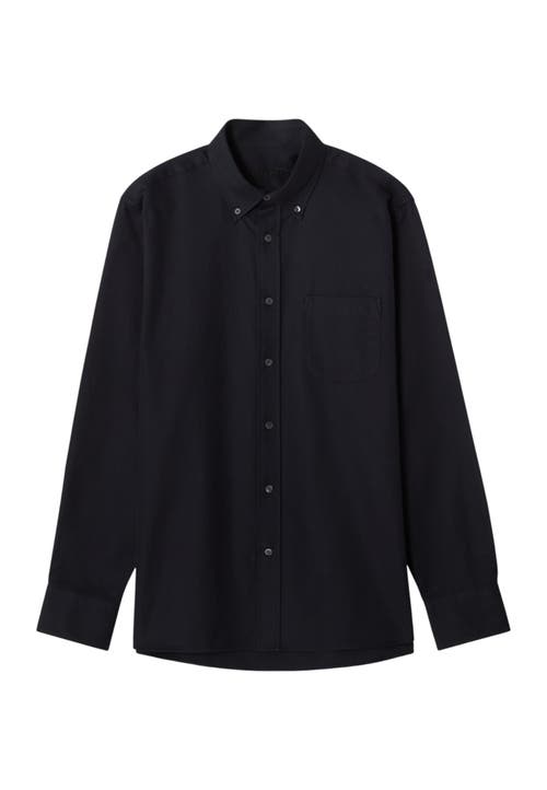 Robert Talbott Harrison Button Down Pique Shirt In Black
