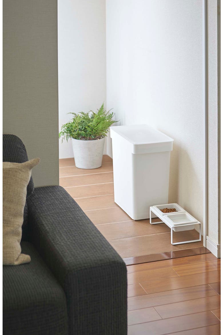 Extra-Large Airtight Pet Rolling Food Storage Container, Alternate, color, WHITE