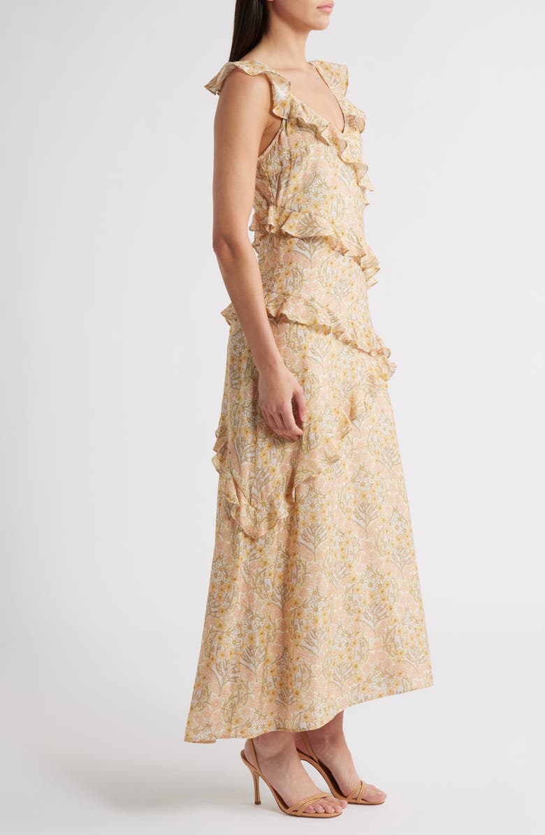 PAIGE Calabasas Ruffle Dress, Alternate, color, Crystal Multi