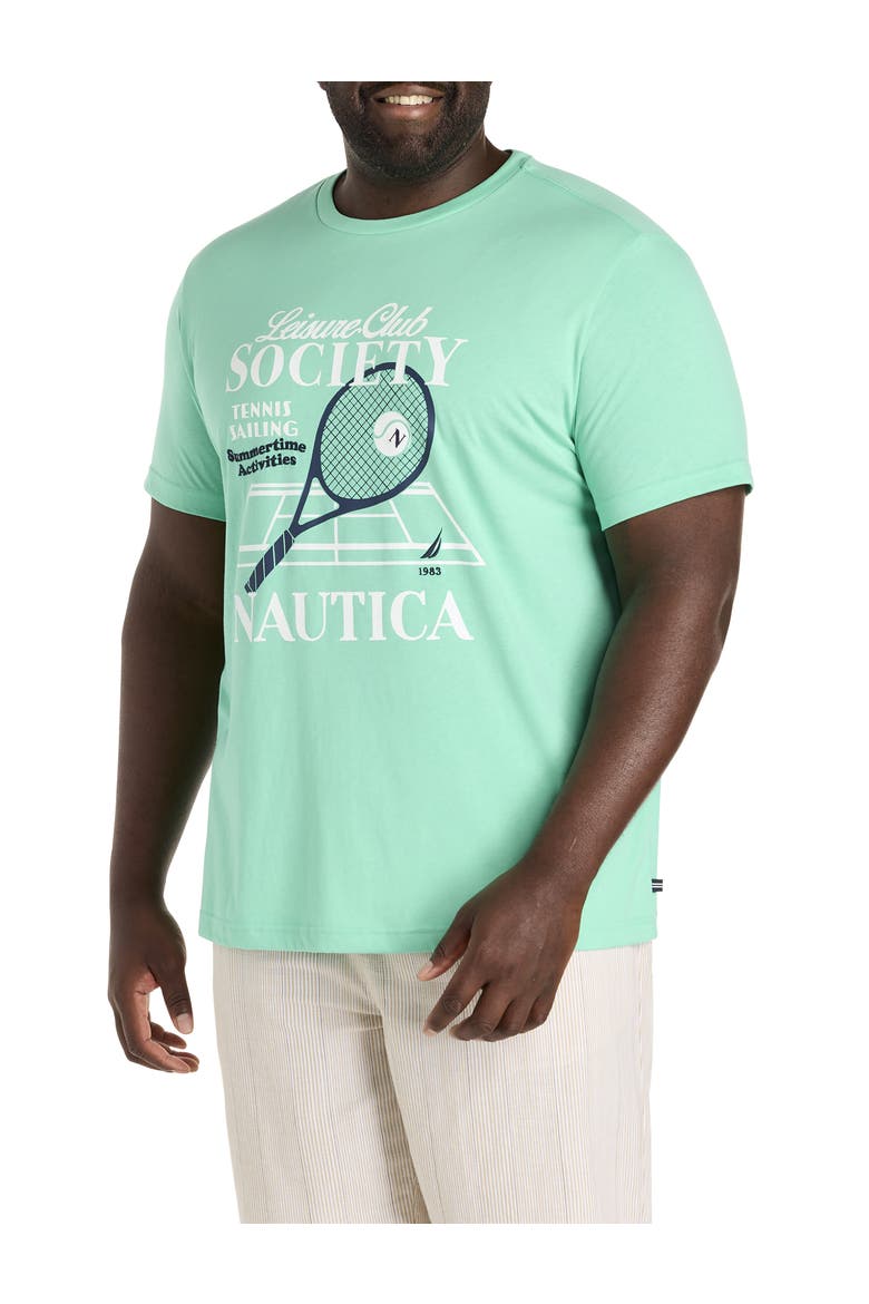 Big & Tall Tennis Graphic Tee, Main, color, MINT SPRING