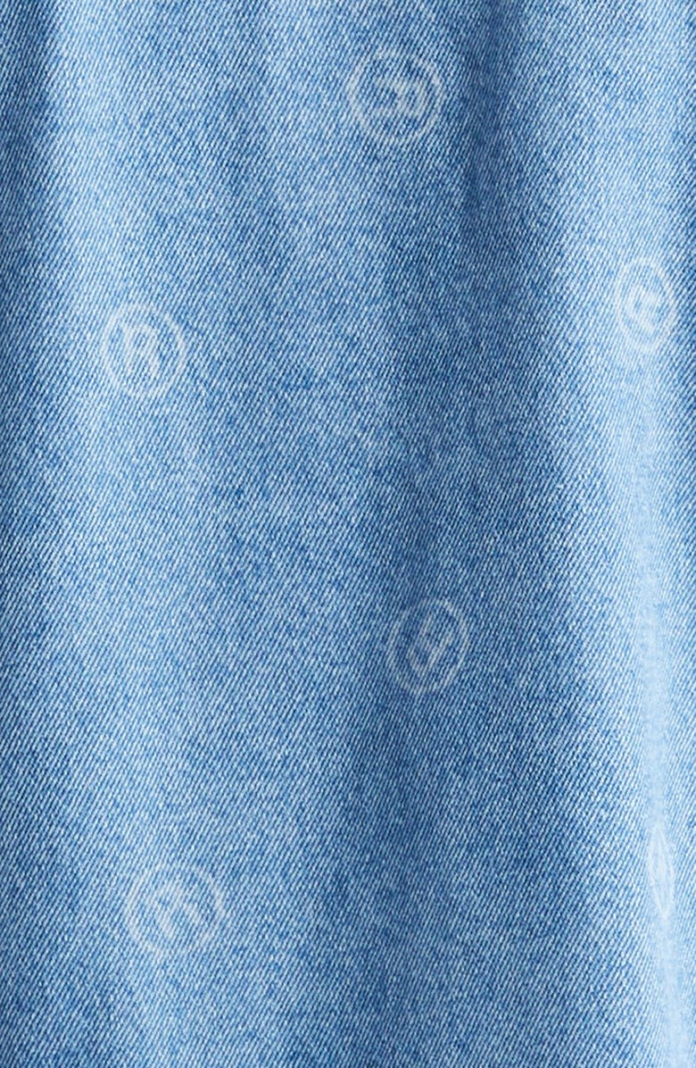 Martine Rose Oversize Denim Trucker Jacket, Alternate, color, All Over Blue