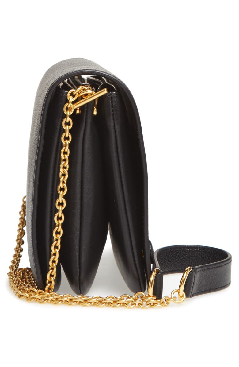 Mulberry Clifton Leather Wallet on a Chain, Alternate, color,