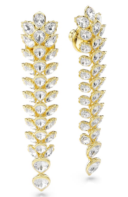 Swarovski Idyllia Long Crystal Drop Earrings In Multi