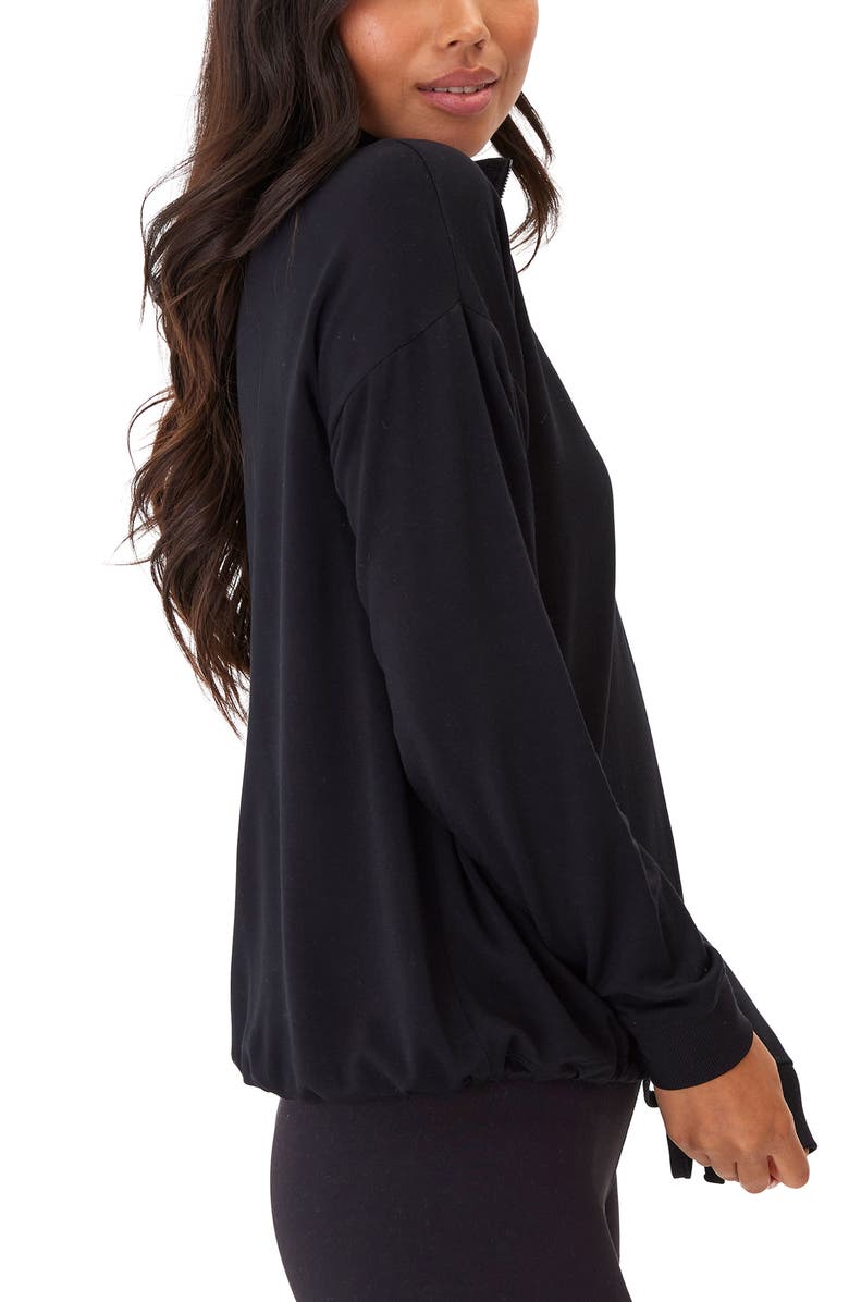 Threads 4 Thought Nyla Feather Fleece Half Zip Pullover Sweatshirt, Alternate, color, 