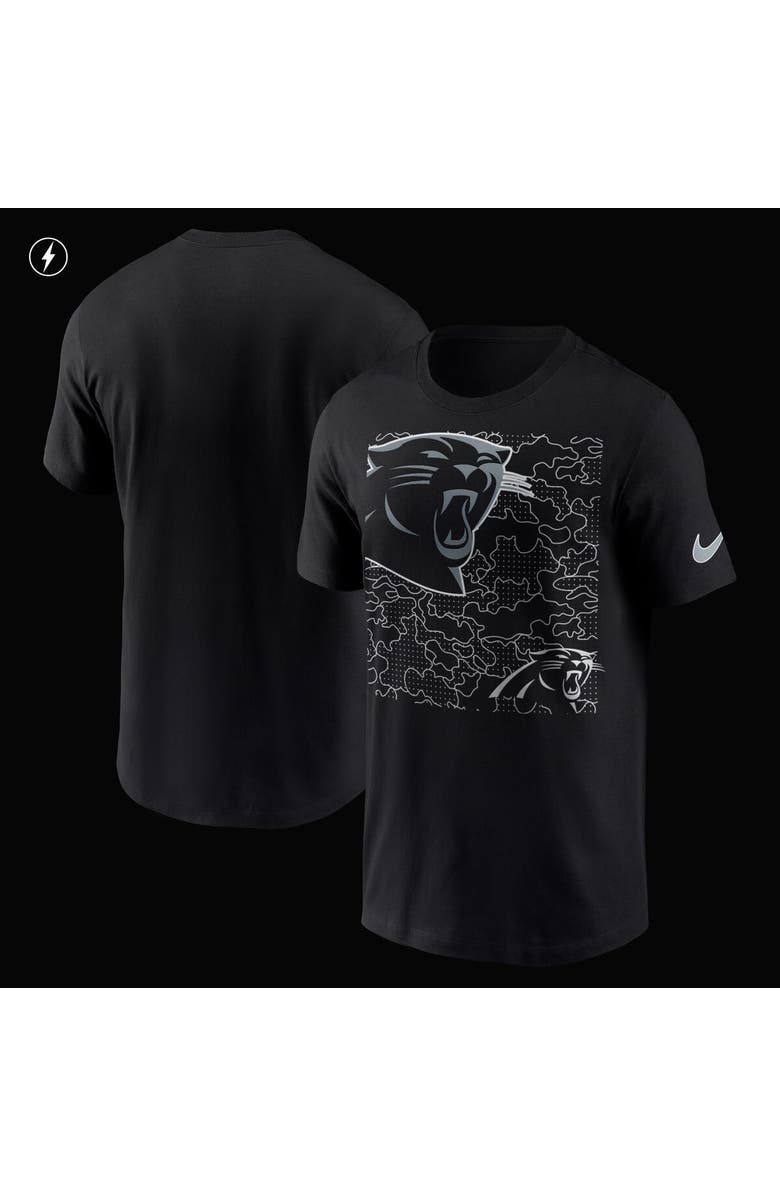 Nike Men's Nike Black Carolina Panthers RFLCTV T-Shirt, Alternate, color, 
