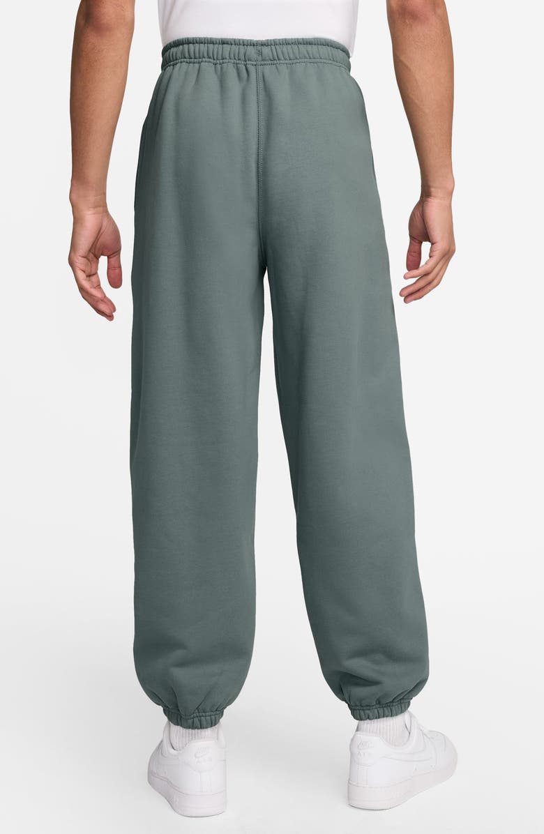 Nike Solo Swoosh Fleece Sweatpants, Alternate, color, Clay Green/ White