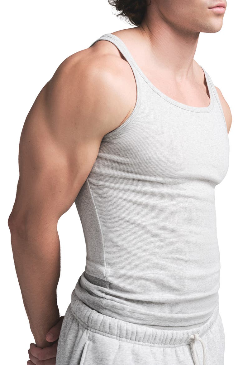 Cotton Rib Tanks 3-Pack, Alternate, color, HEATHER MULTI