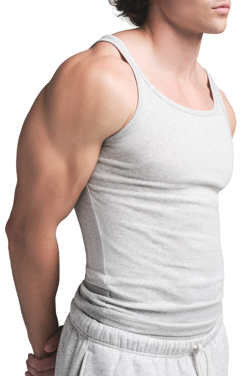 SKIMS Cotton Rib Tanks Assorted 3-Pack, Alternate, color, Heather Multi