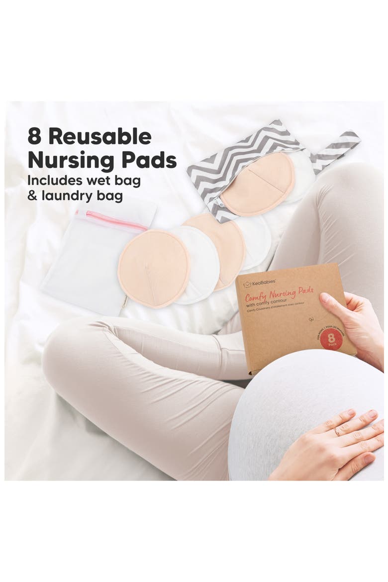 8-Pack Comfy Nursing Pads, Alternate, color, Bare Beige
