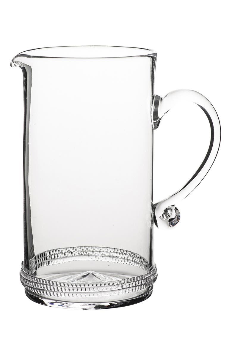 Juliska Dean Glass Pitcher, Main, color, Clear