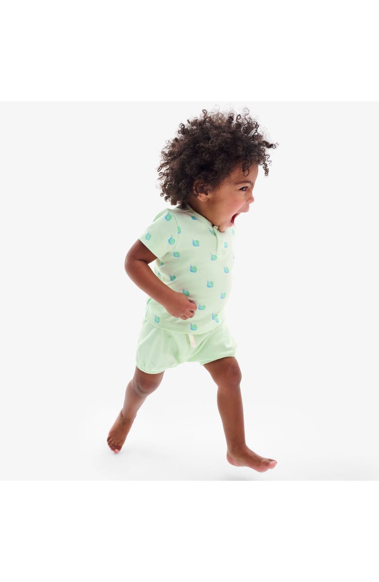 Primary Baby Organic Henley Tee In Baby Bugs, Alternate, color, 