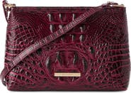 Brahmin Lorelei Croc Embossed Leather Shoulder Bag