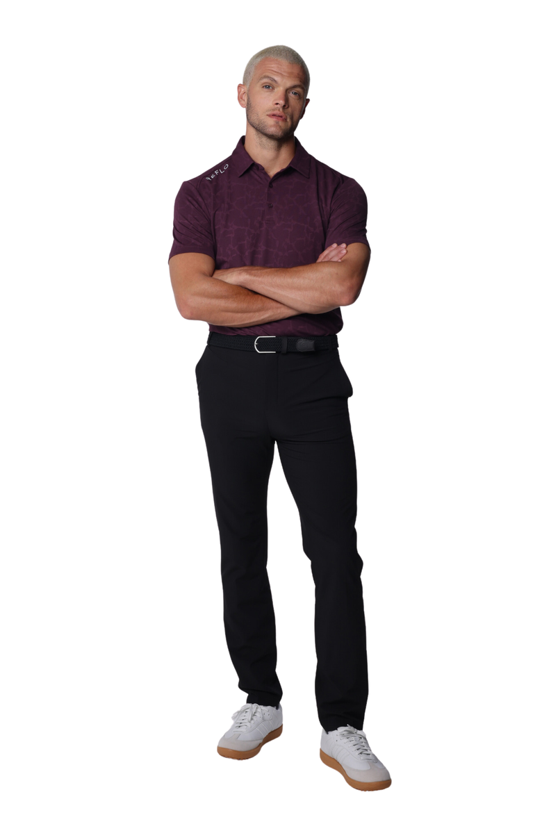 Reflo Yamuna 100% Recycled Material Polo, Alternate, color, Marron Red