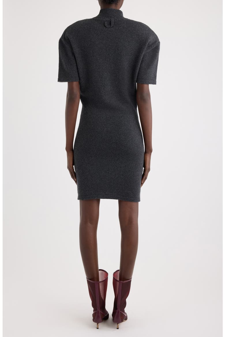 La Robe Maille Castagna Short Sleeve Sweater Dress, Alternate, color, DARK GREY