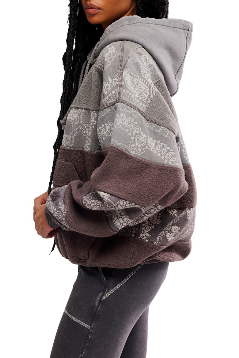 FP Movement Final Call Appliqué Graphic Hoodie, Alternate, color, CHOCOLATE COMBO