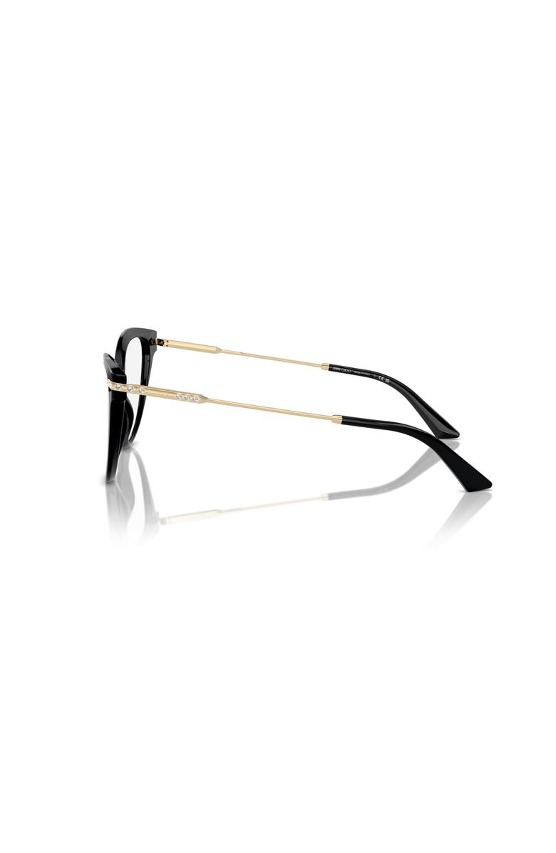 Jimmy Choo 52mm Cat Eye optical glasses, Alternate, color, Black