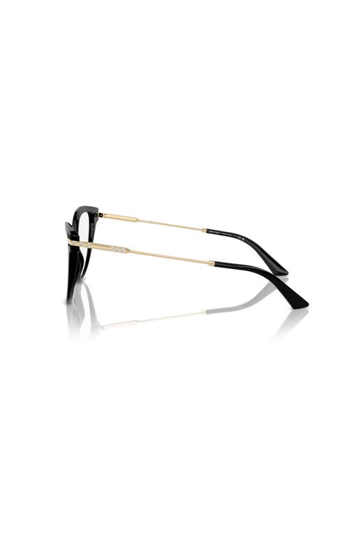 Jimmy Choo 54mm Cat Eye Optical Glasses In Black