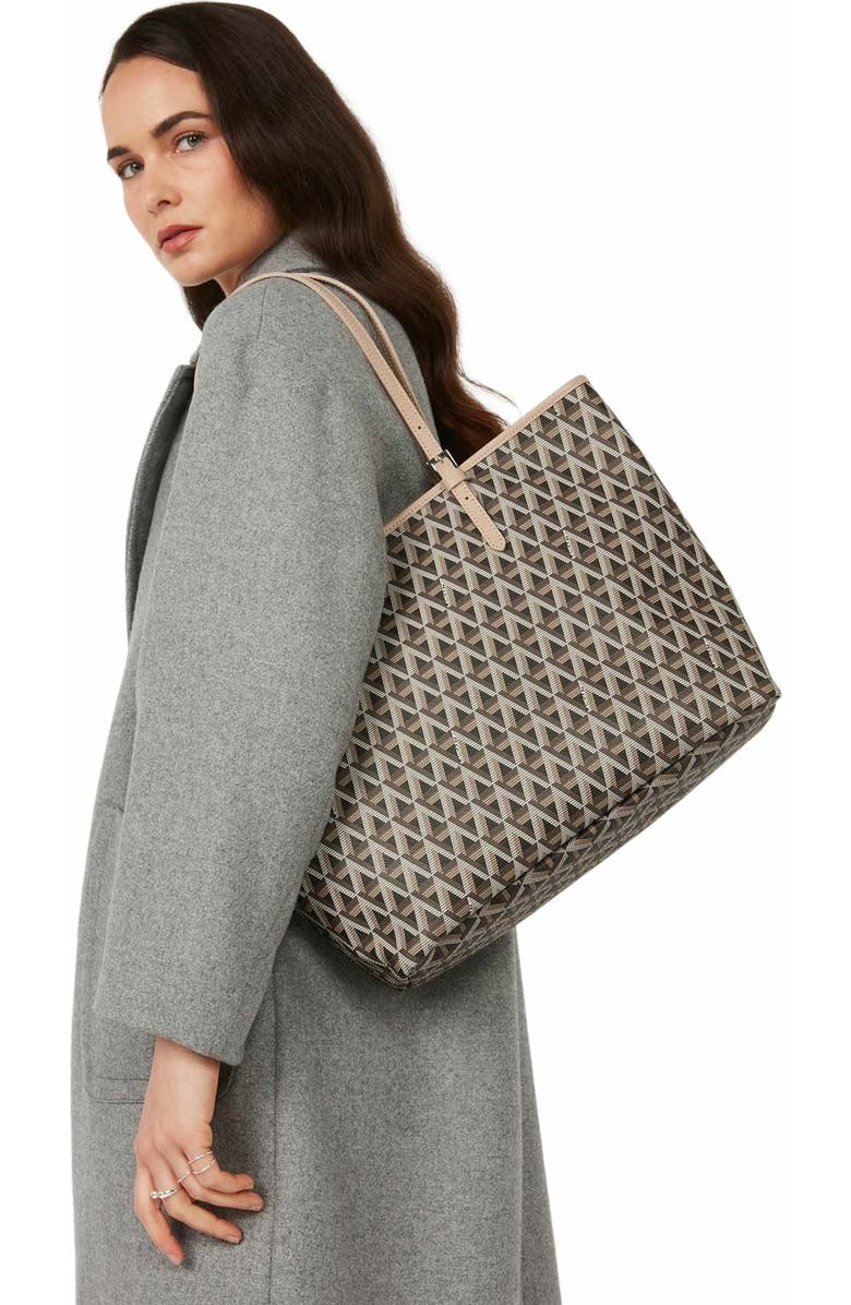 Lancaster Zipped Shoulder Tote Bag L Ikon, Alternate, color,