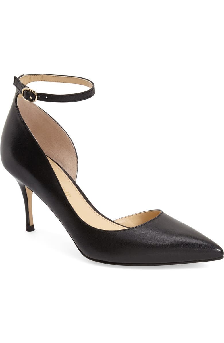 Ivanka Trump 'Brita' Ankle Strap Pointy Toe Pump, Main, color,