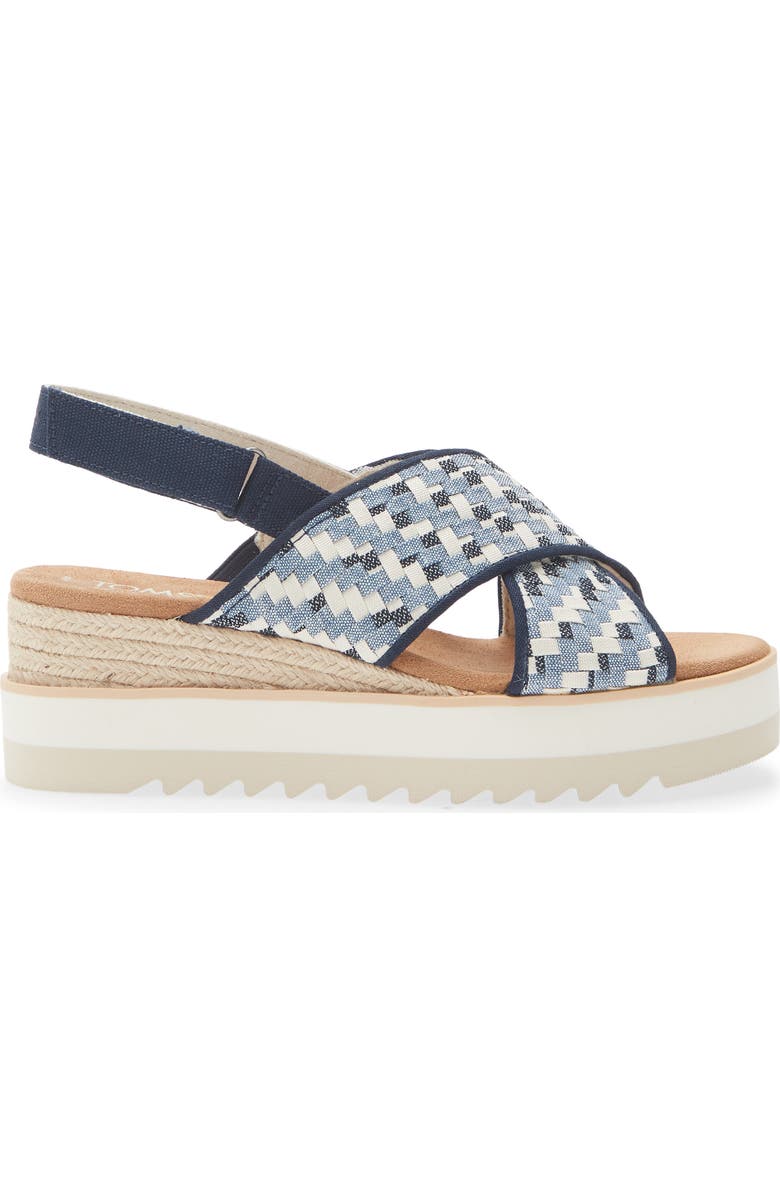 TOMS Dicros Slingback Sandal, Alternate, color, Blue
