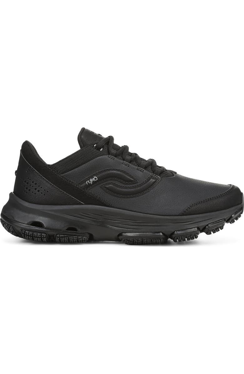 Rykä Devotion SR Walking Shoe, Alternate, color, Black Leather
