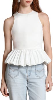 Avec Les Filles Peplum Tank