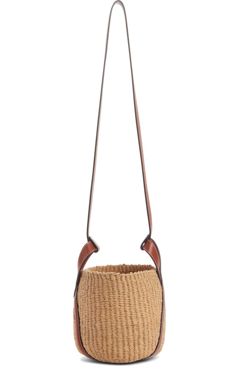 Chloé x Mifuko Small Straw Basket Crossbody Bag, Alternate, color,