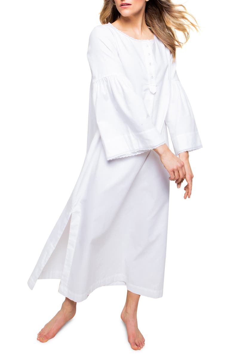 Petite Plume Seraphine Cotton Flannel Nightgown, Main, color,