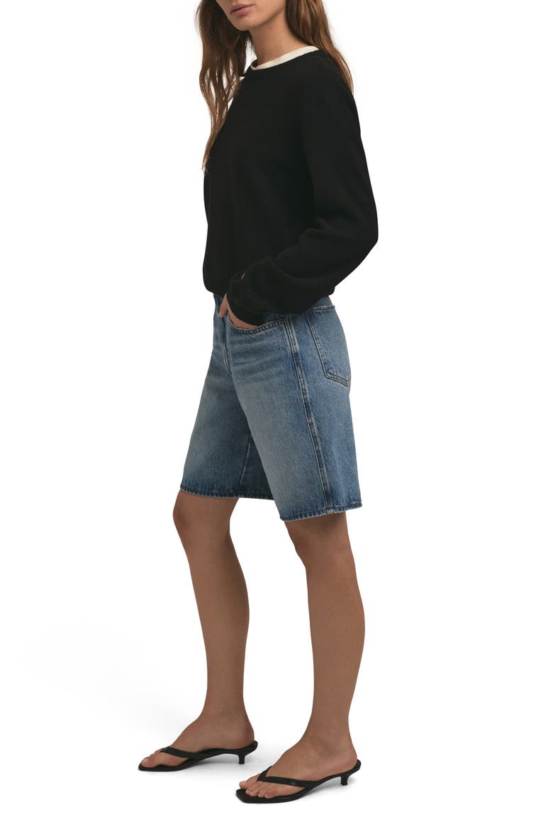 The Tommy Low Slung Denim Bermuda, Alternate, color, MARGATE