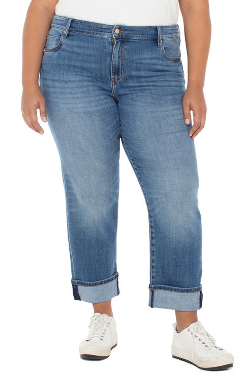 Marley Cuffed Girlfriend Jeans (Rushland) (Plus)