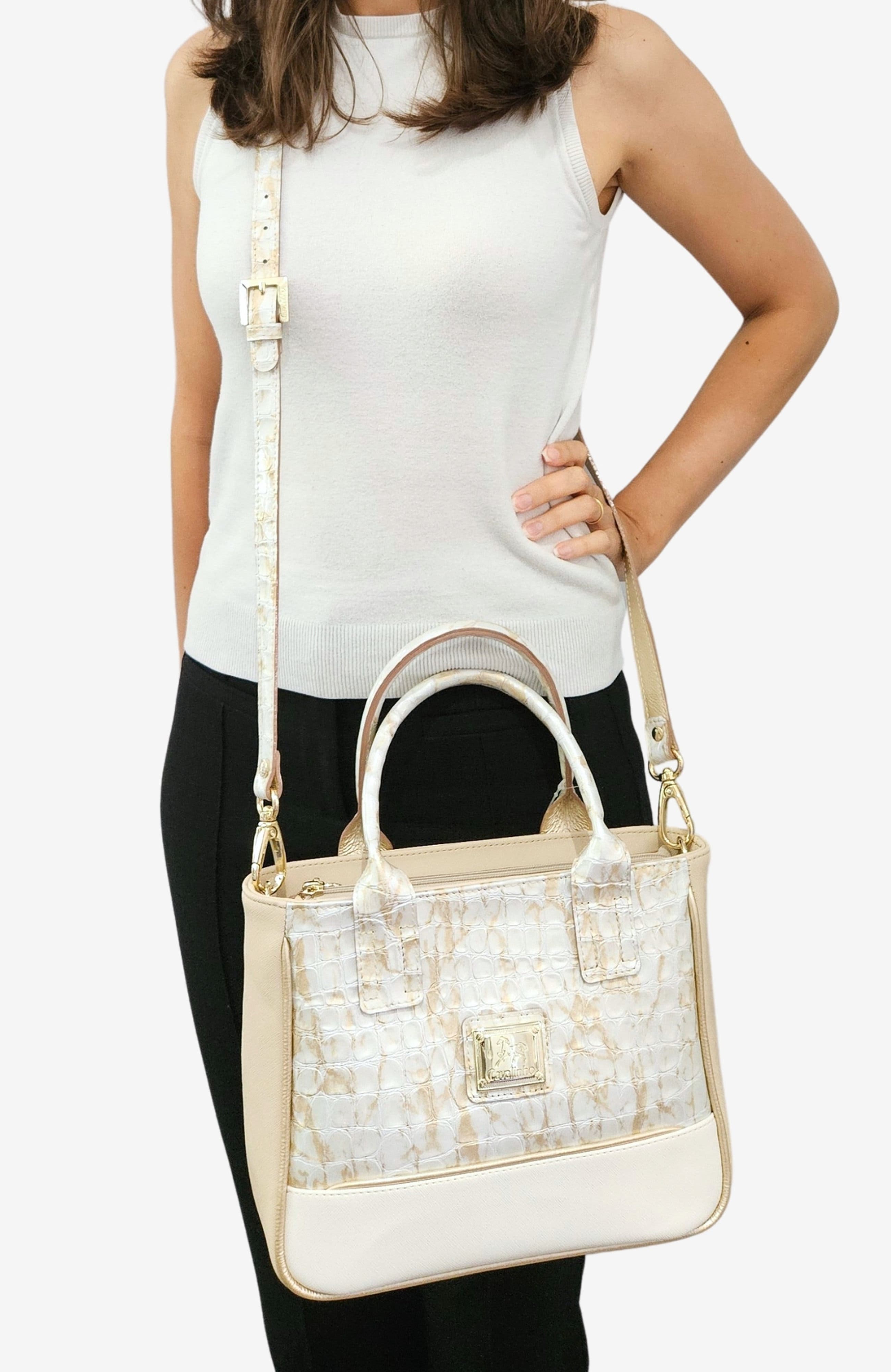 Mystic 507 Handbag, Alternate, color, Beige / White