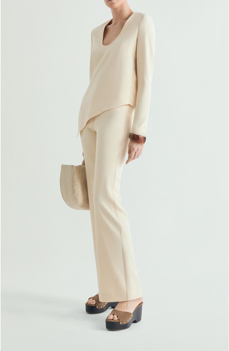 Scalpers Asymmetrical Fluid Top, Alternate, color, Lightyellow