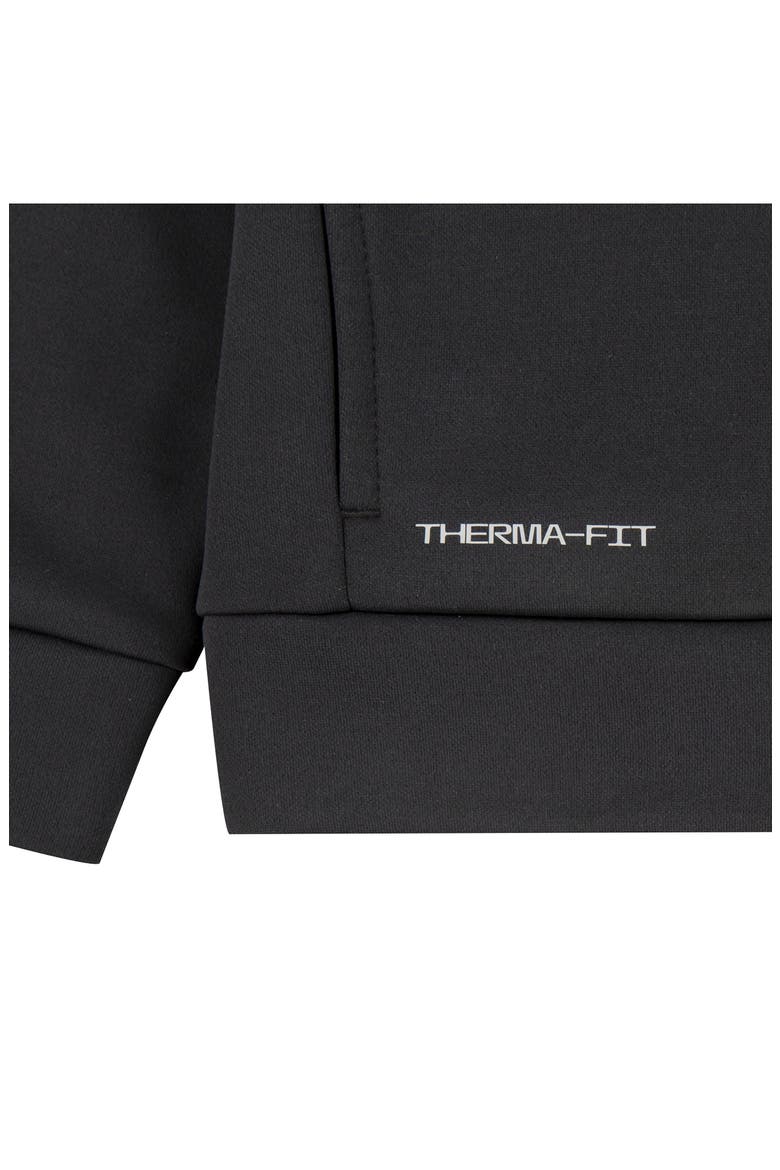 Kids' Dri-FIT Therma-FIT Fleece Hoodie, Alternate, color, BLACK